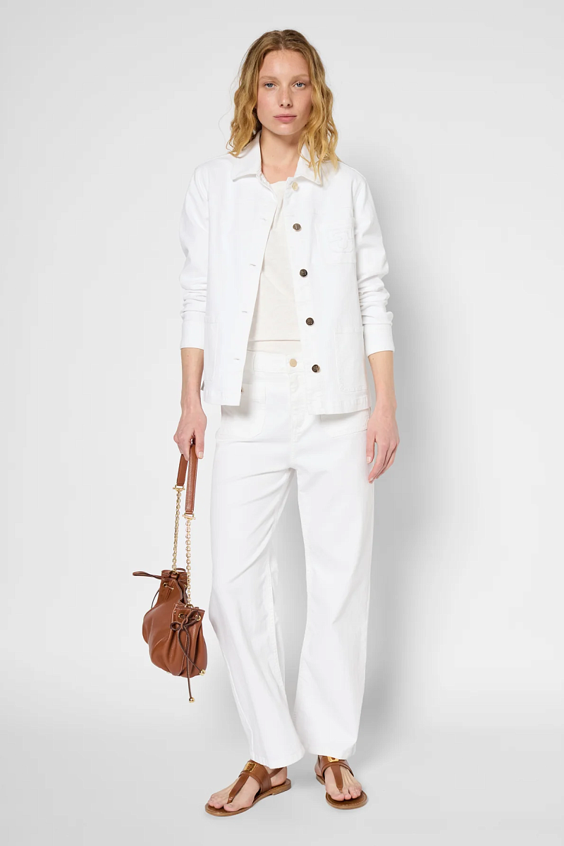 RUBIA - Куртка прямого кроя из денима с золотистыми пуговицами