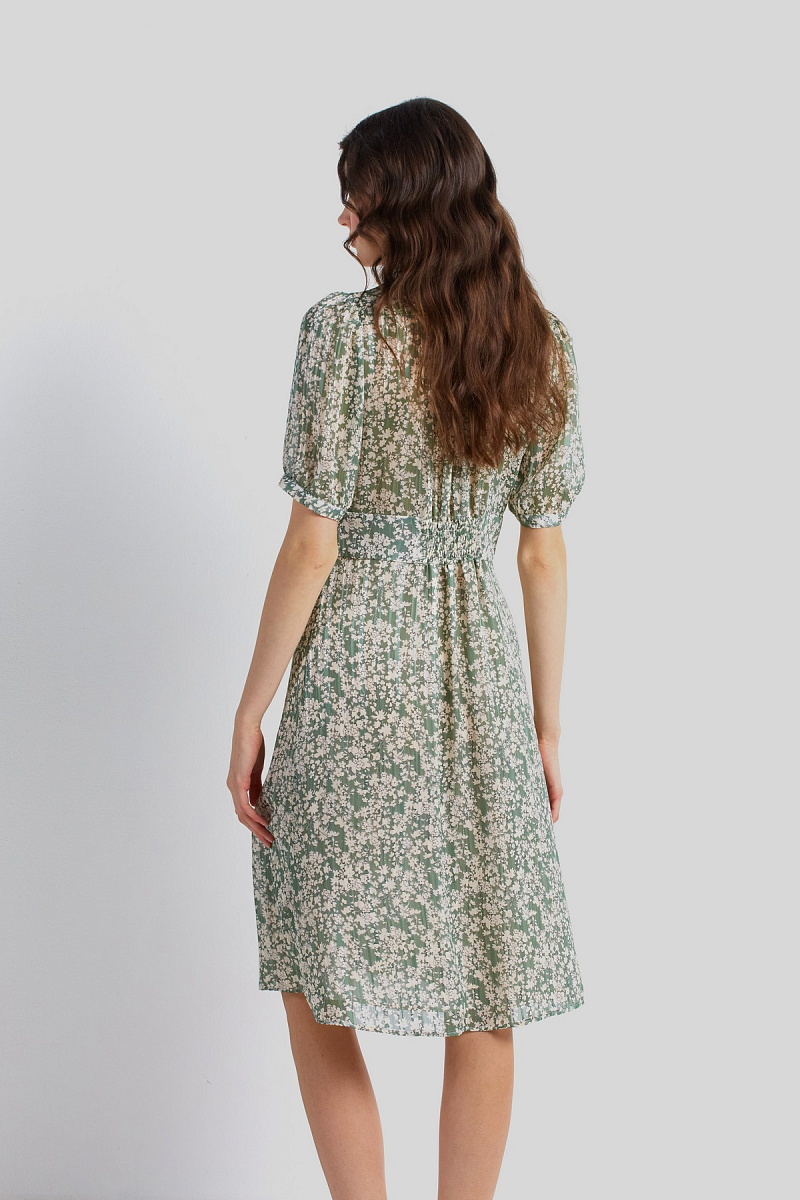JANE - Платье с цветочным принтом и люрексом