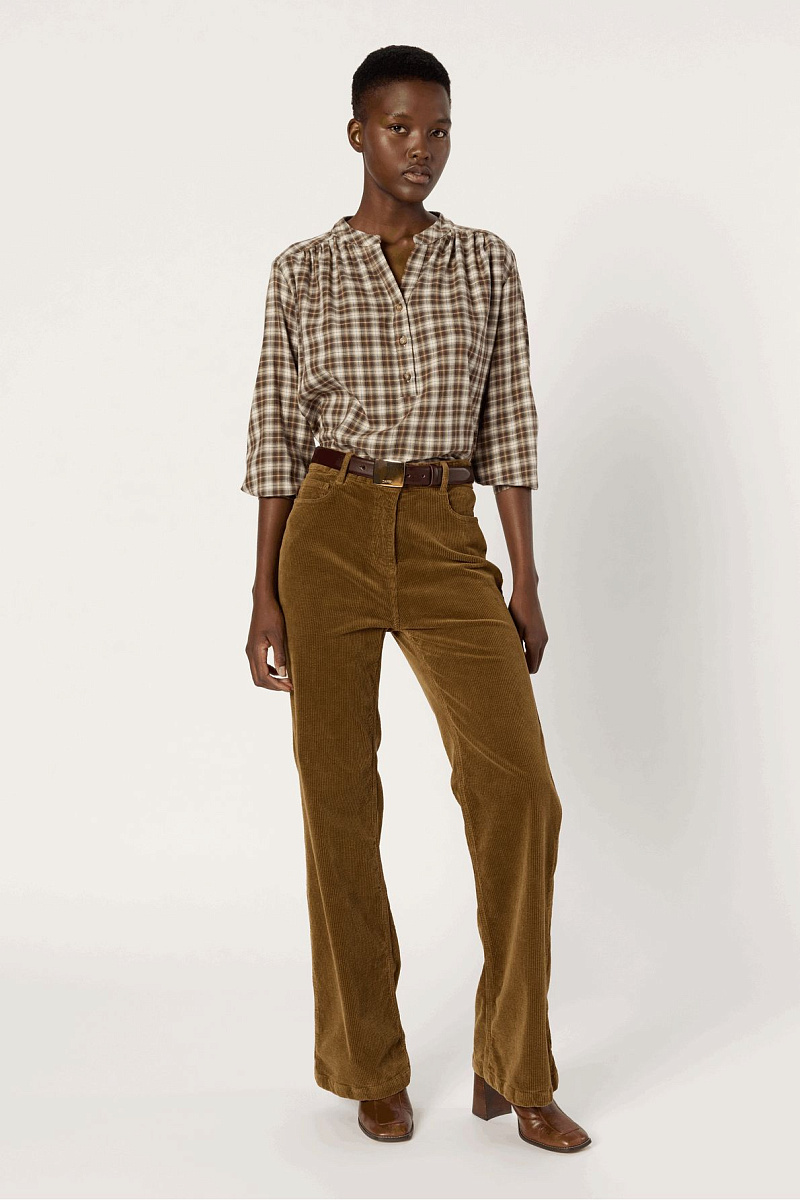 CHANTAL - Расклешенные вельветовые брюки