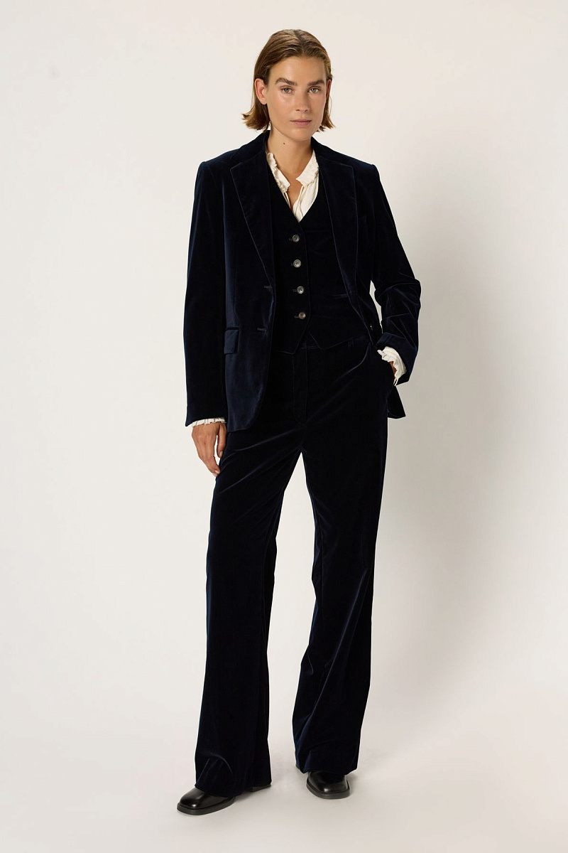 CLOTILDE - Костюмные брюки из бархатной ткани