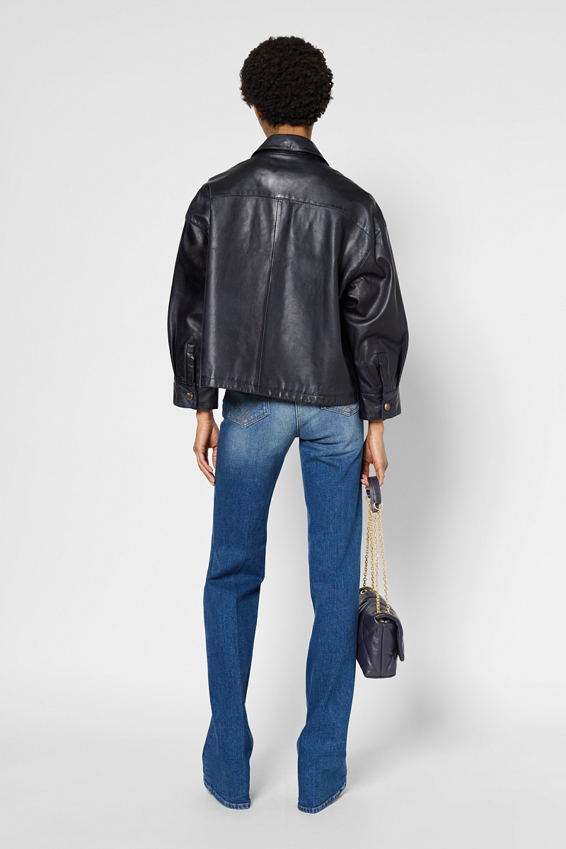 ROSALIE - Кожаная куртка оверсайз