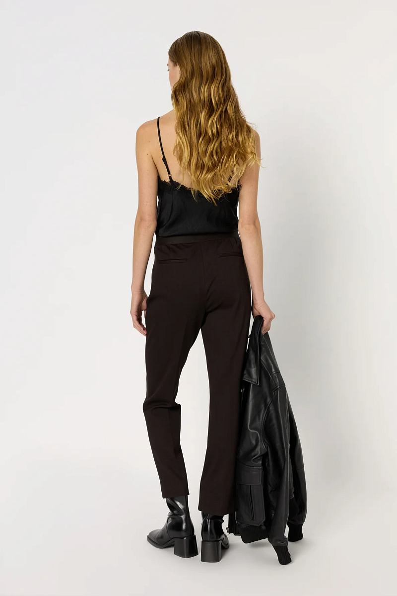 CLAUDIE - Прямые брюки с узором "елочка"