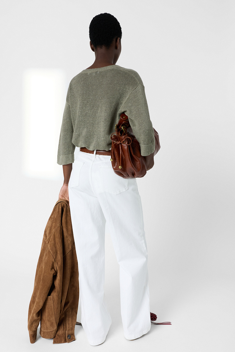 LYLOU - Пуловер из льна свободного кроя в цвете хаки