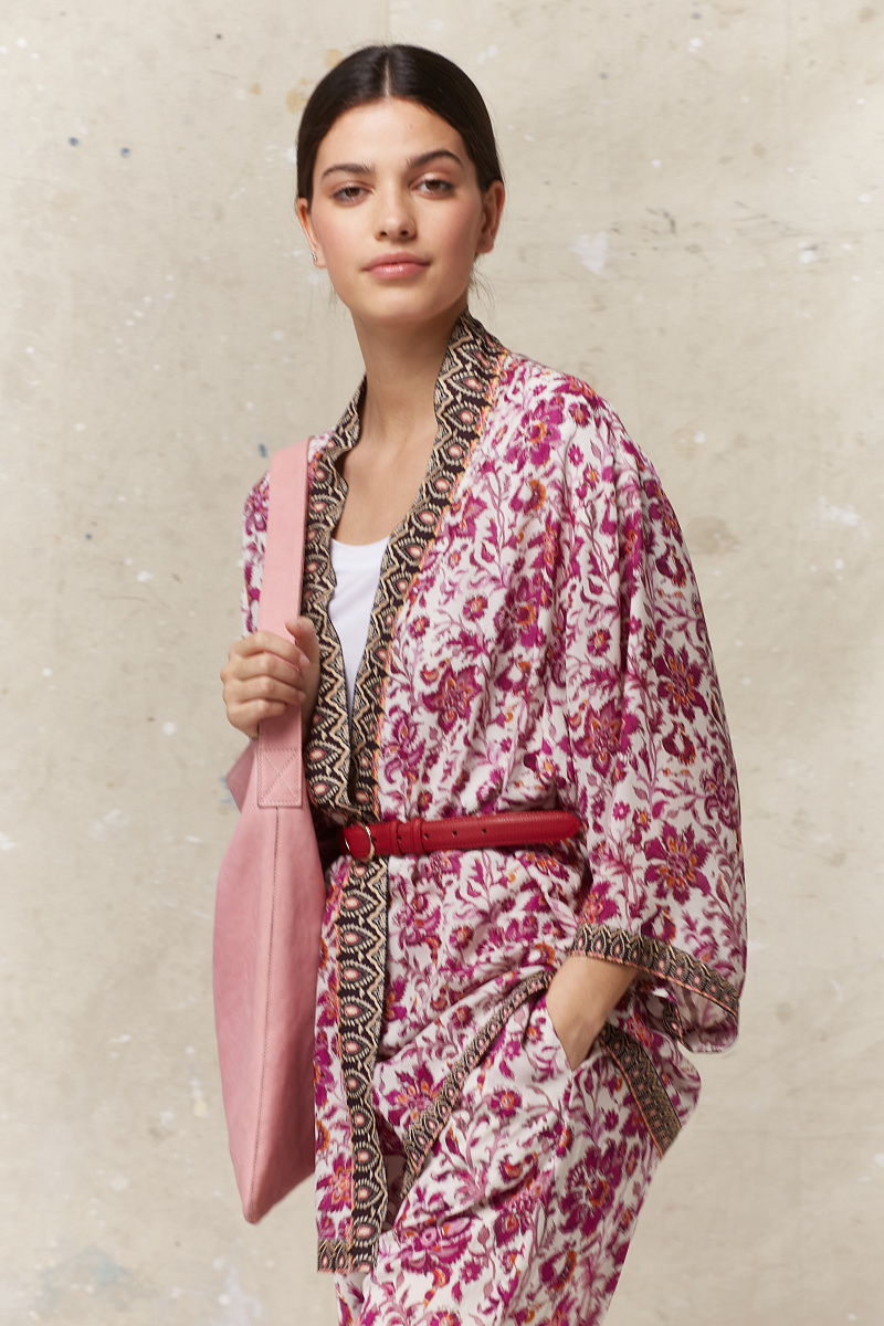 NEREA - Жакет-кимоно с цветочным принтом