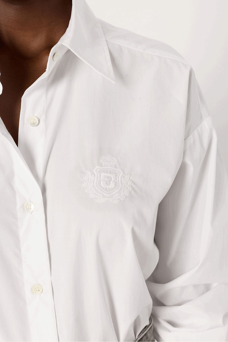 ALIX - Однотонная рубашка с вышитым гербом