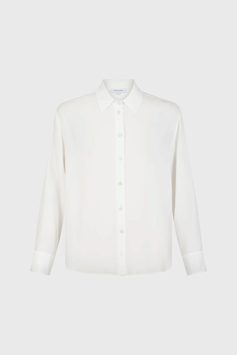 BEATA - Струящаяся рубашка в цвете экрю