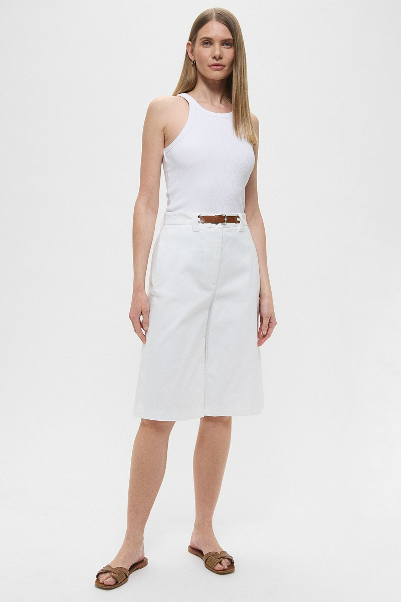 LEONOR - Длинные шорты-бермуды с поясом