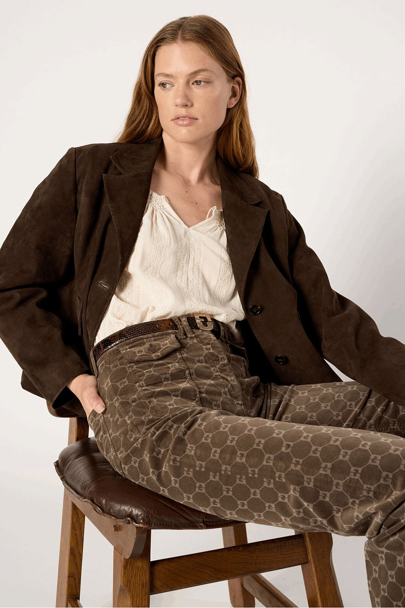 ANNA - Расклешенные джинсы с монограммой ANNA - Расклешенные джинсы с монограммой