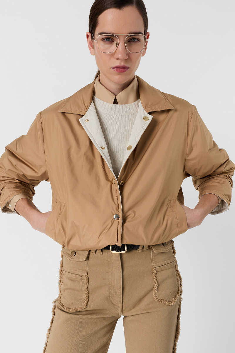 PHEONA - Бежевая двусторонняя стеганая куртка