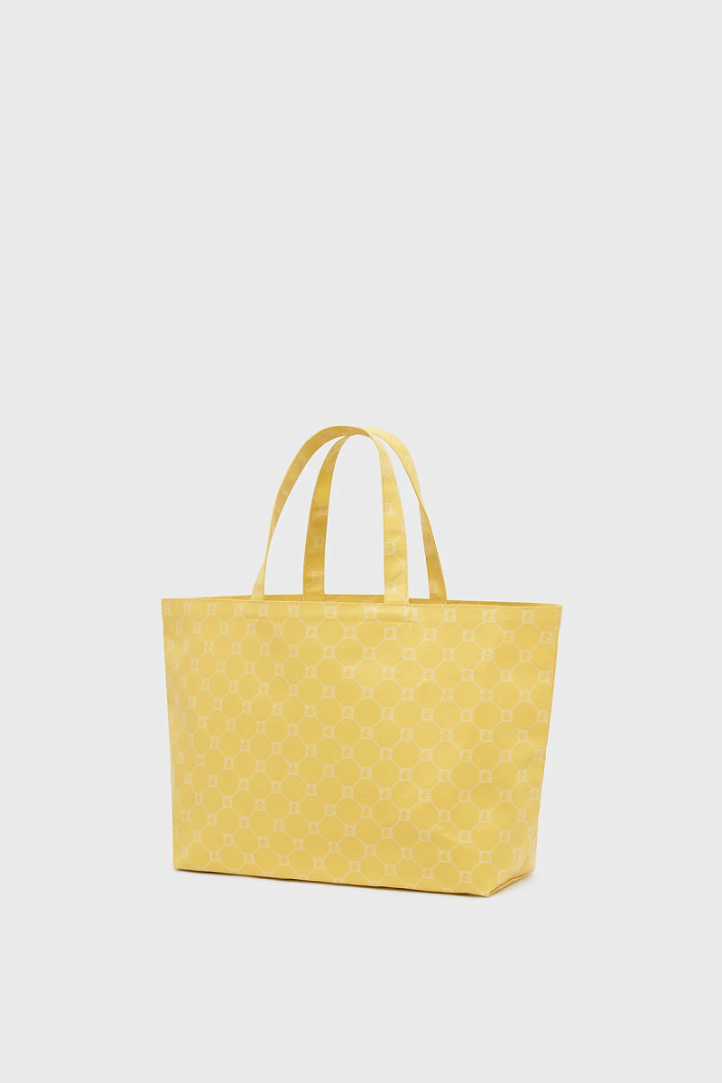 LOLA - Сливочно-желтая холщовая сумка с монограммой