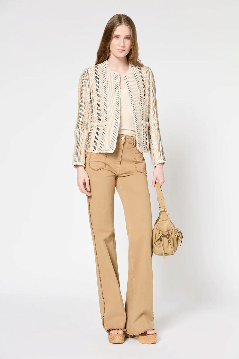 LE EMA - Кожаная сумка-хобо с карманами