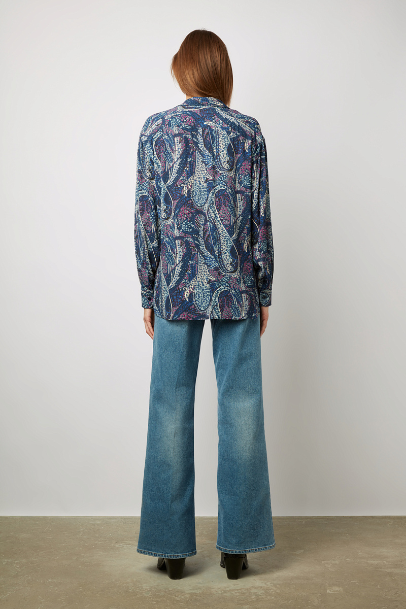 CARLA - Рубашка с принтом пейсли из мягкой ткани