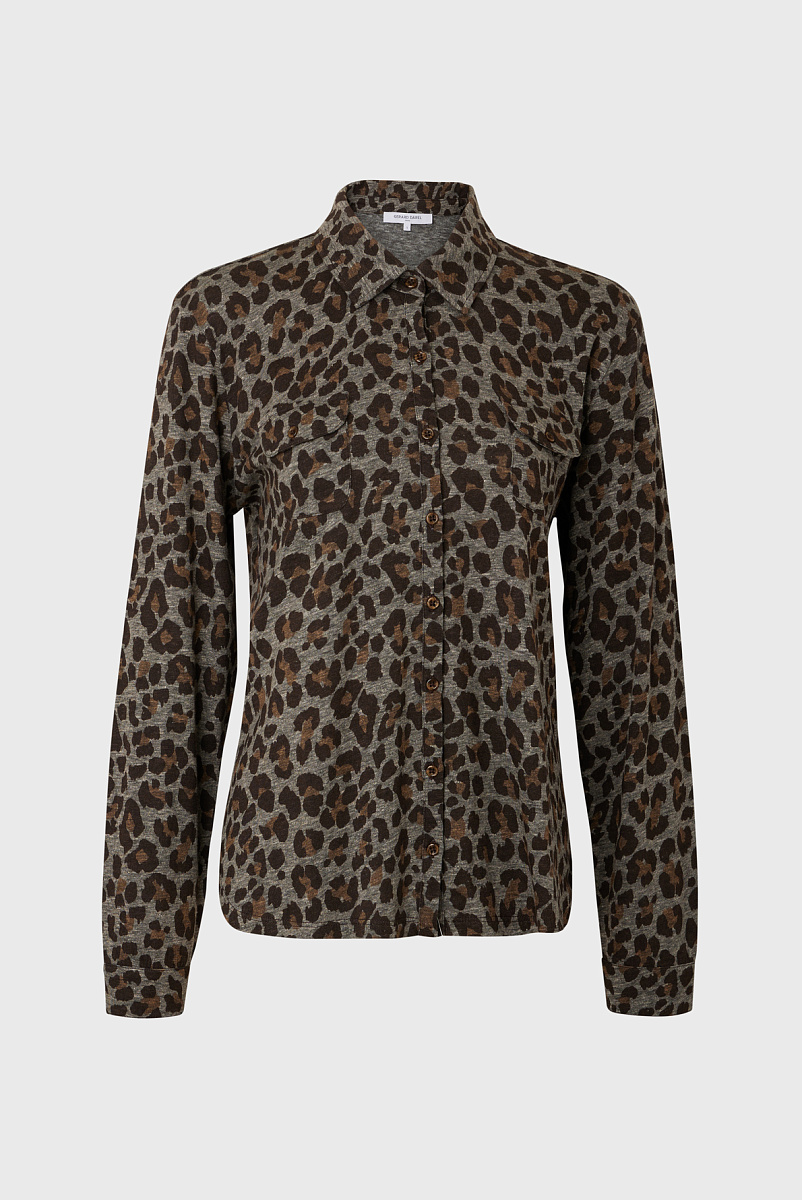ABIGAEL - Рубашка с леопардовым принтом из хлопка