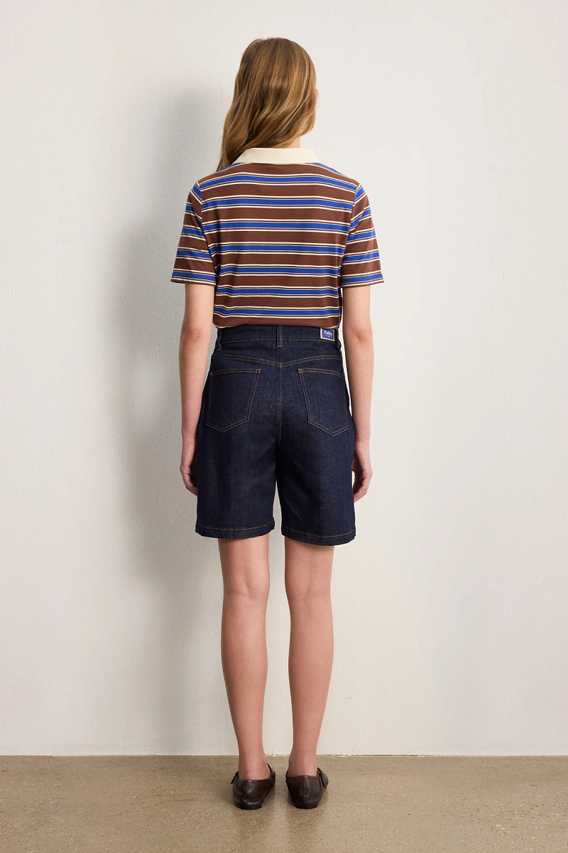 BAYAIA - Шорты-бермуды из необработанного денима