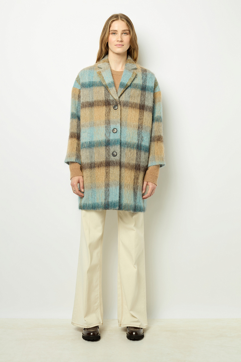 LEONILLE - Пальто широкого кроя в клетку