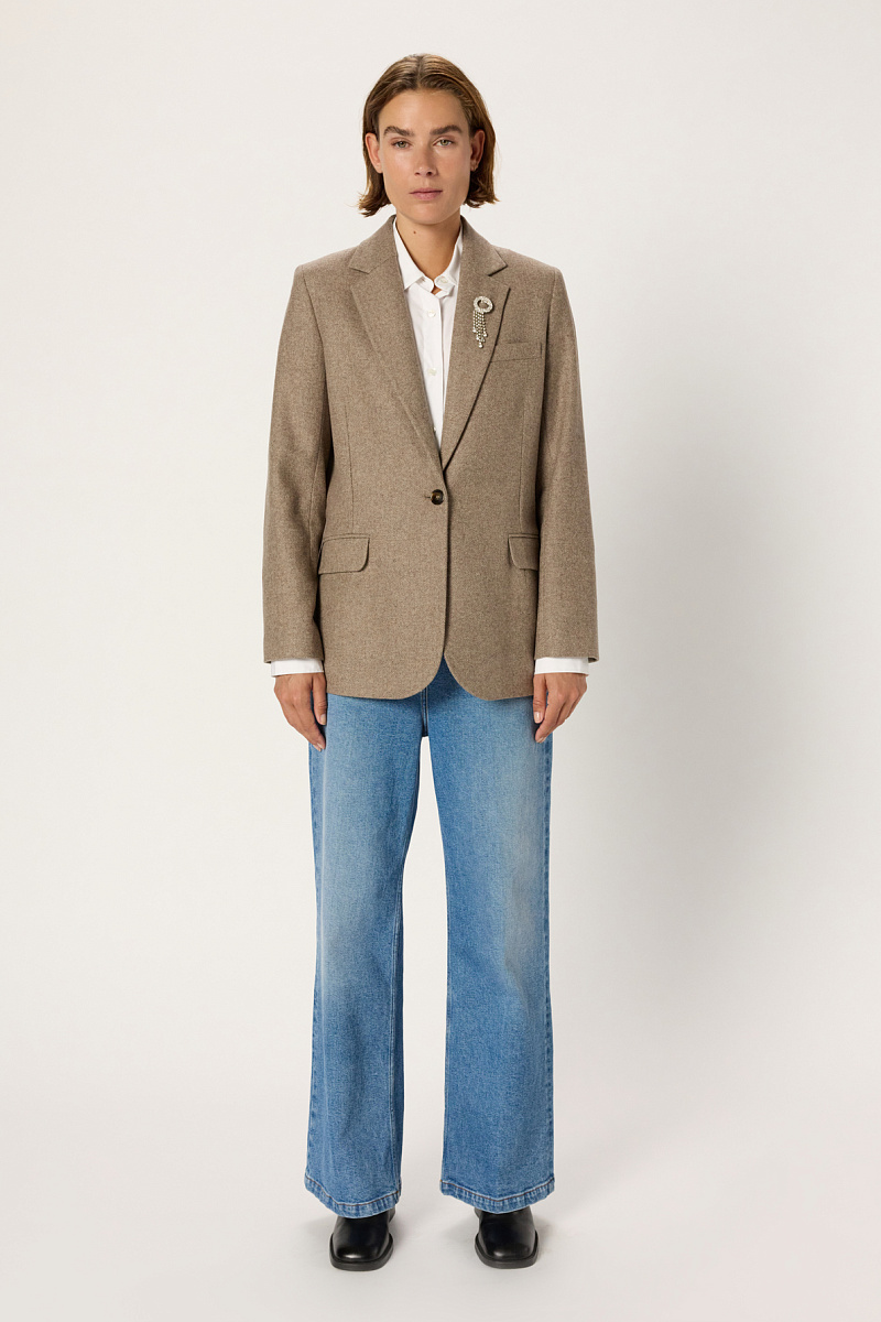 NELLYS - Жакет с узором "елочка"