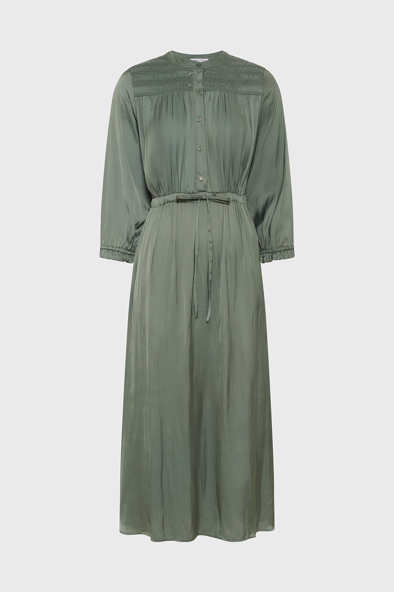 RUBIE - Летящее платье из атласа в цвете хаки