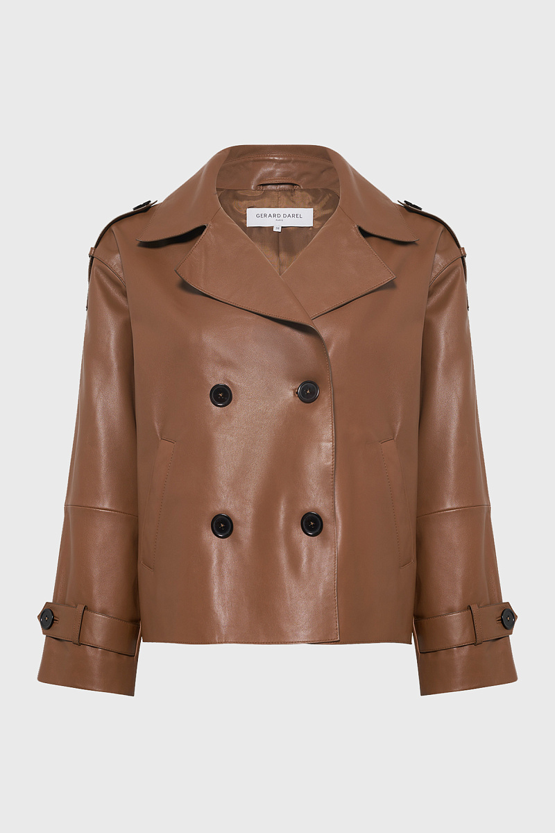 RACHEL - Двубортная кожаная куртка RACHEL - Двубортная кожаная куртка