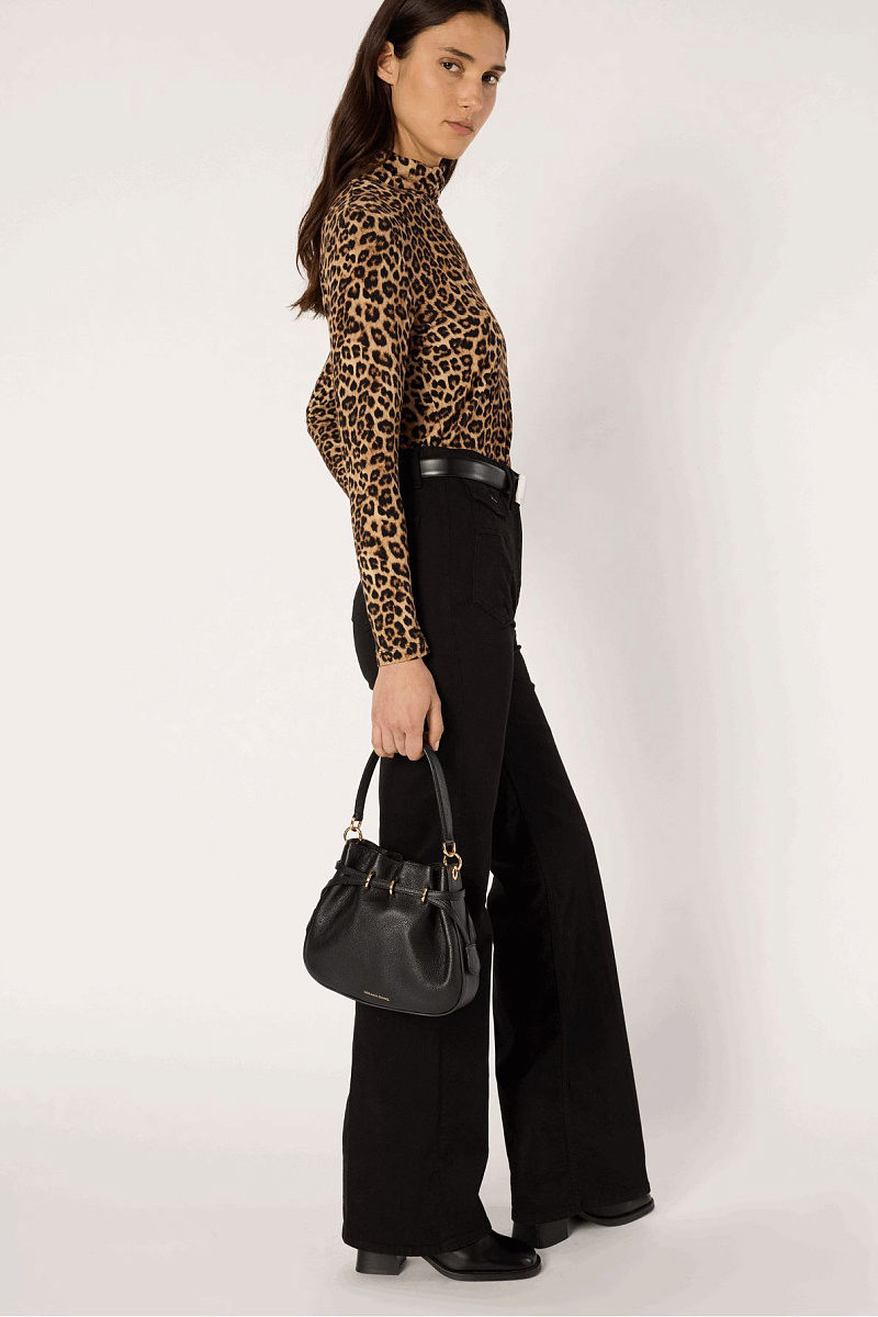 ANNA - Расклешенные черные джинсы