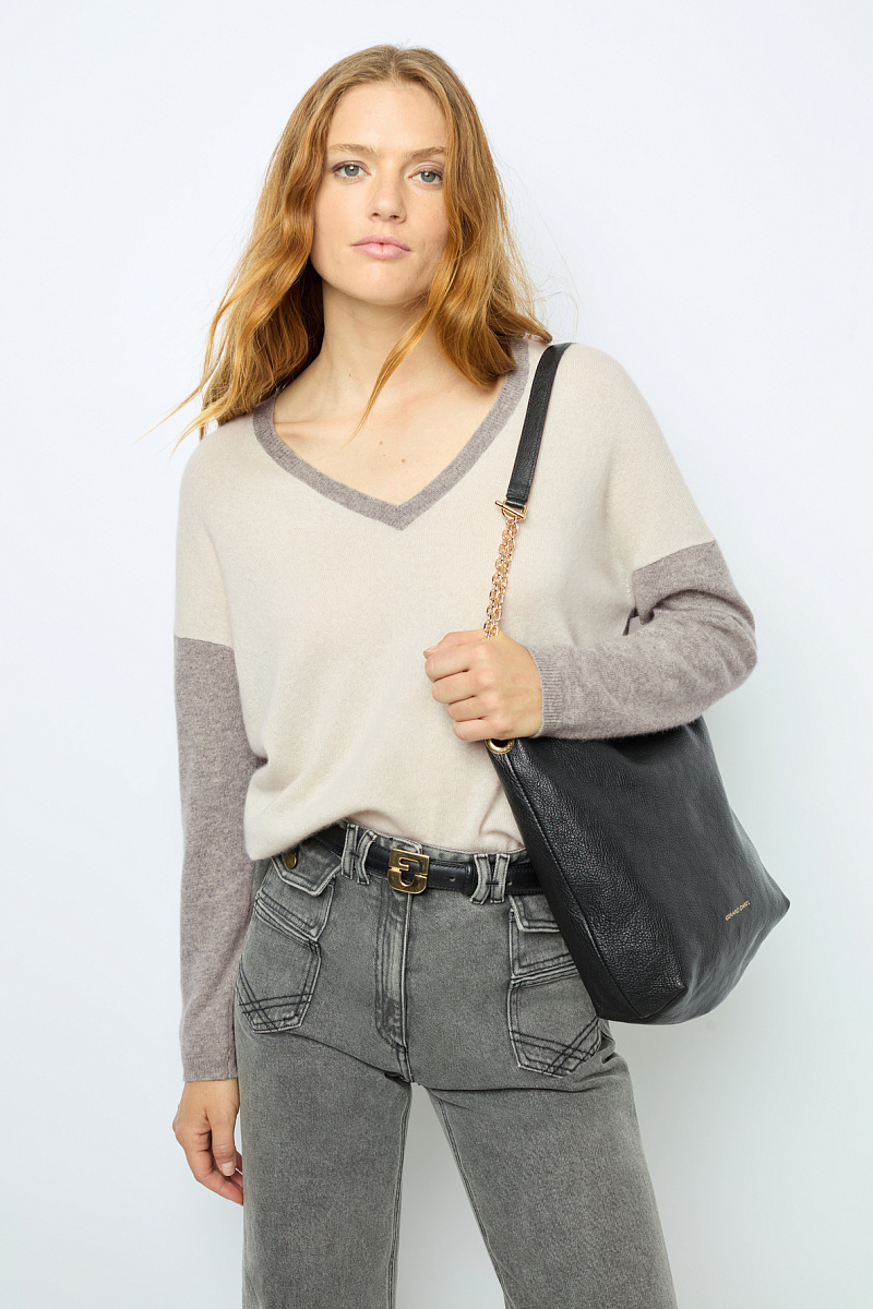 JALYA - Пуловер из кашемира с V-образным вырезом