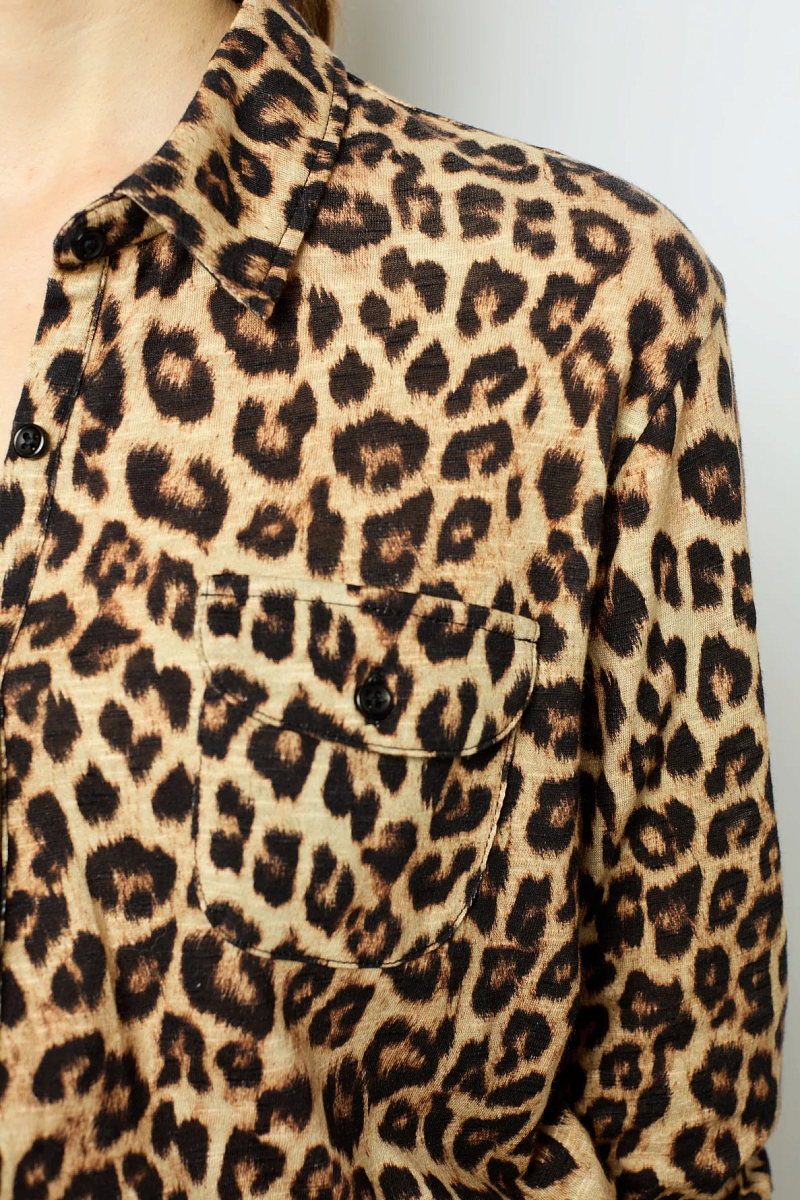 ANNELAURE - Рубашка с леопардовым принтом