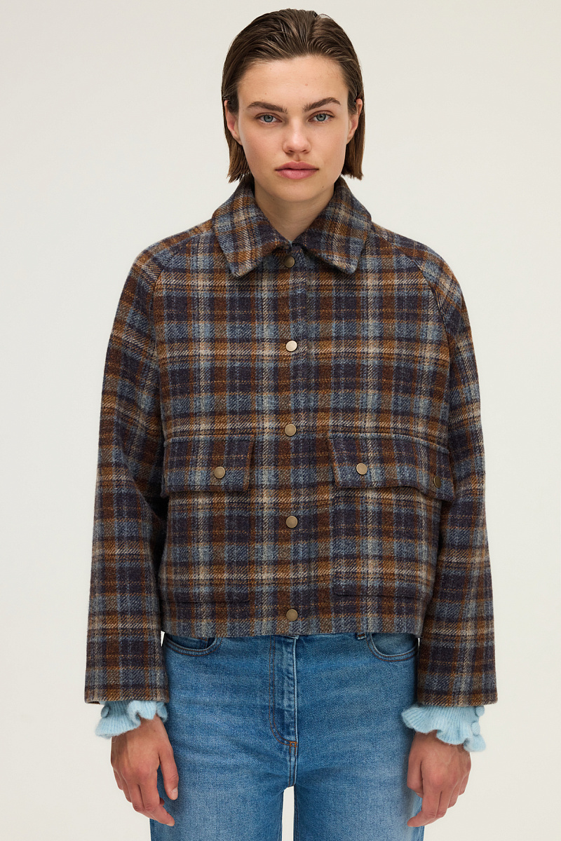 NELIA - Полупальто из 100% шерсти