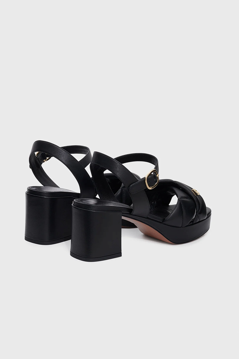 LIVIA - Сандалии из стеганой кожи на платформе