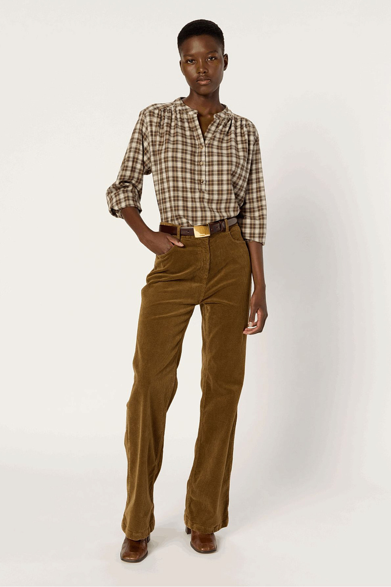 CHANTAL - Расклешенные вельветовые брюки