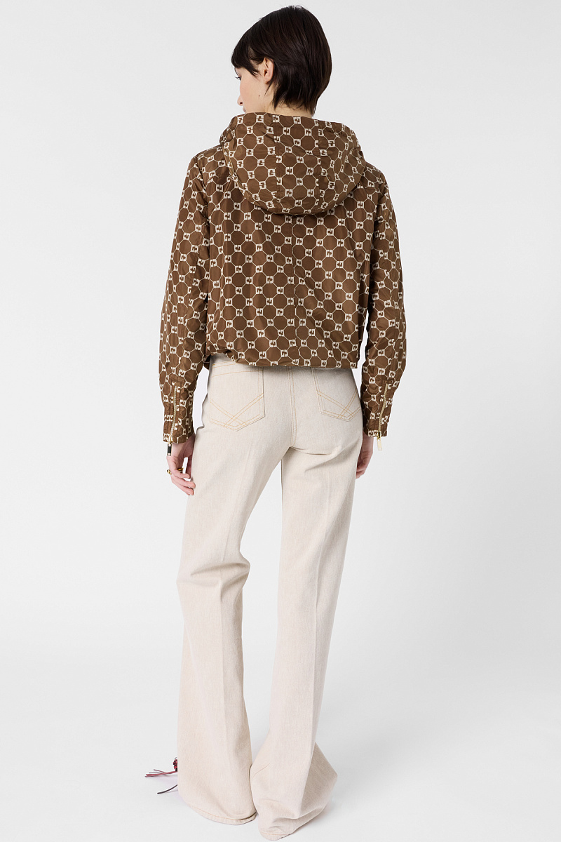 JULINE - Двусторонняя бежевая куртка с монограммой