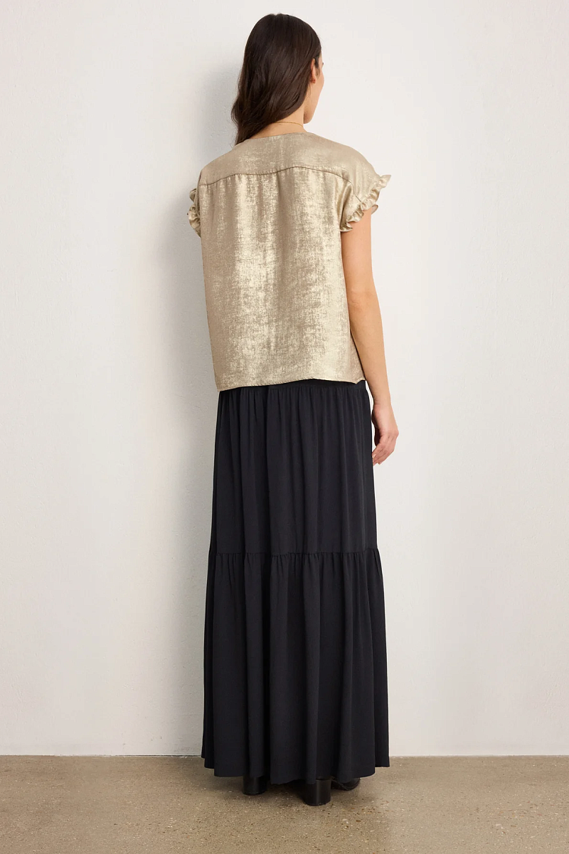 CIA - Золотистый топ с оборками