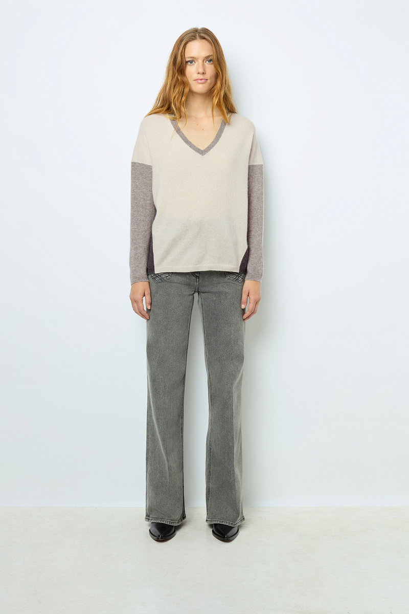 JALYA - Пуловер из кашемира с V-образным вырезом