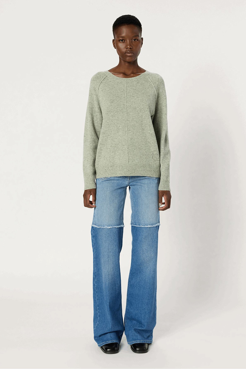 ELISA - Джемпер прямого кроя с меланжевым эффектом