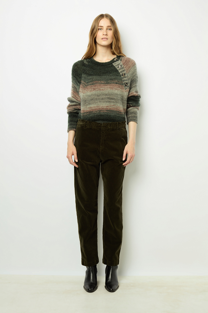 NYMPHIE - Эластичные брюки из тонкого вельвета