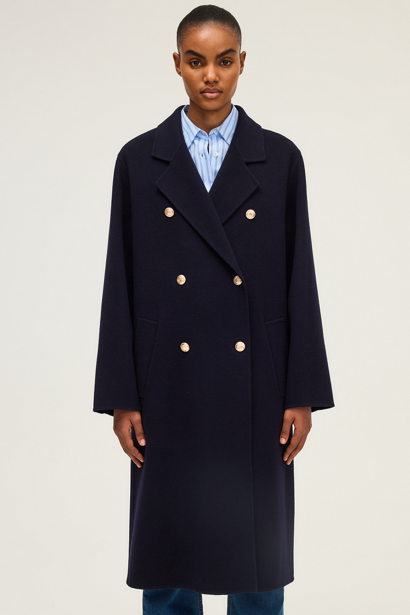 MARISOL - Длинное пальто с золотистыми пуговицами