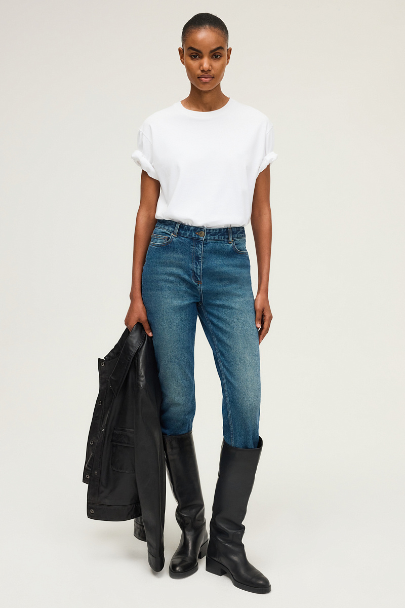 HEVA - Футболка из хлопка с круглым вырезом