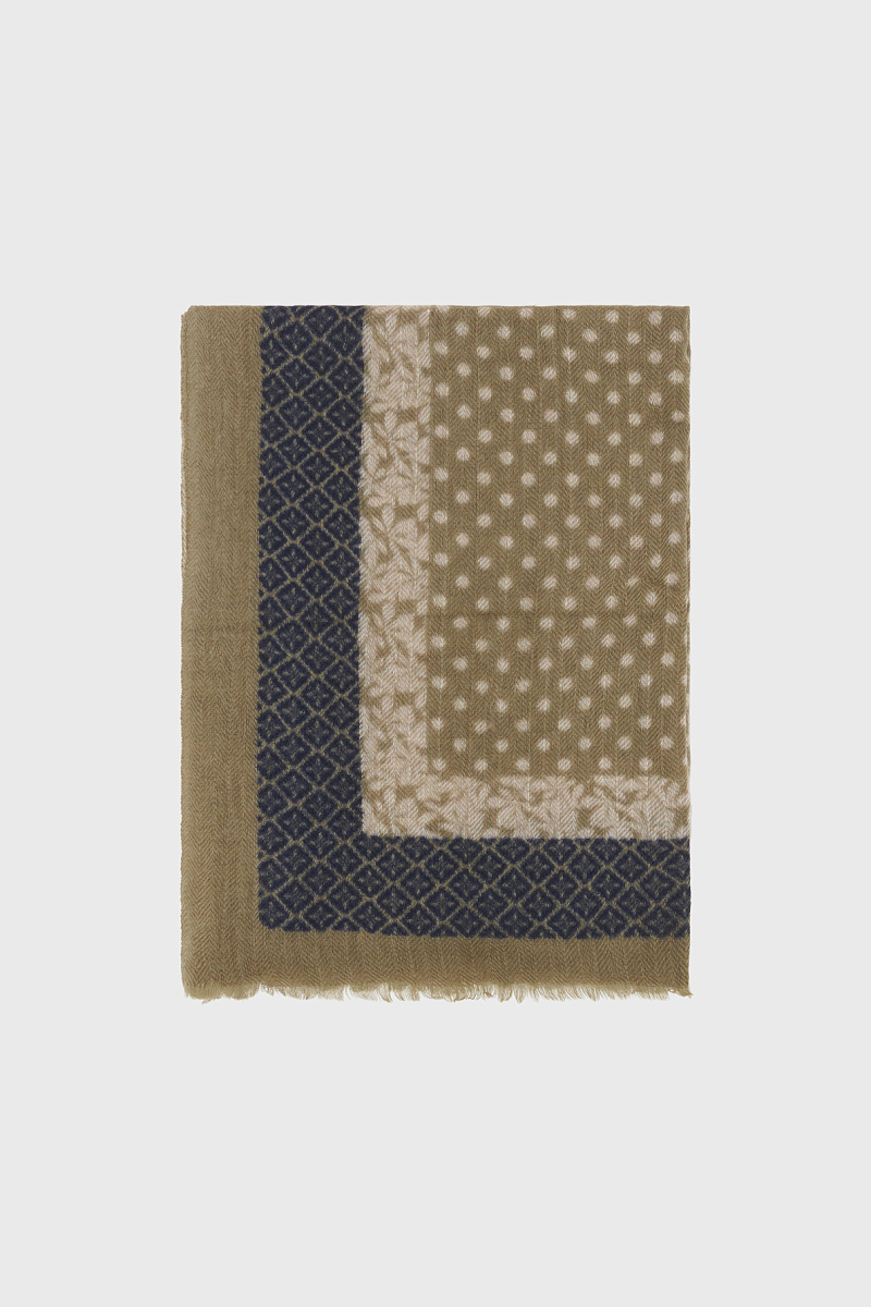 RANIAH - Шарф из шерсти и кашемира с принтом