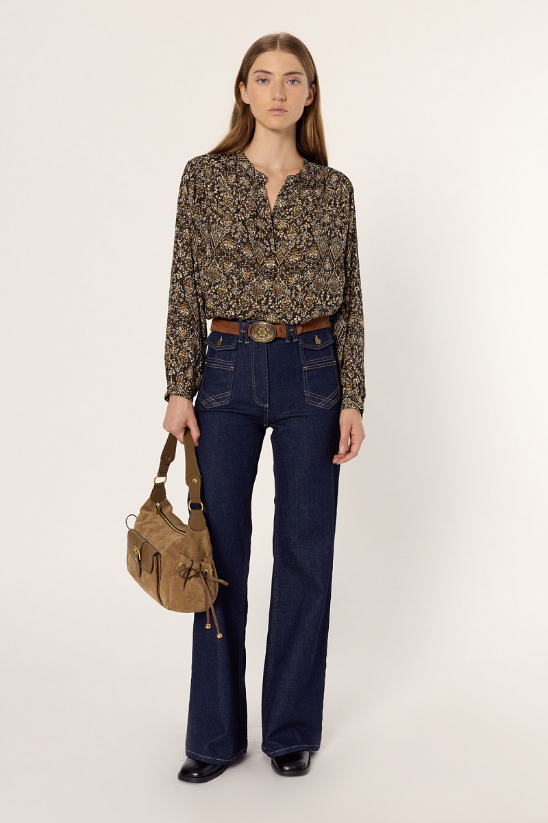 ALTHEA - Блуза с растительным принтом