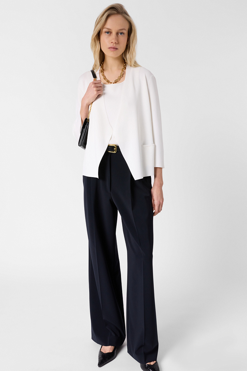 LYNAYA - Белый жилет из микрофибры