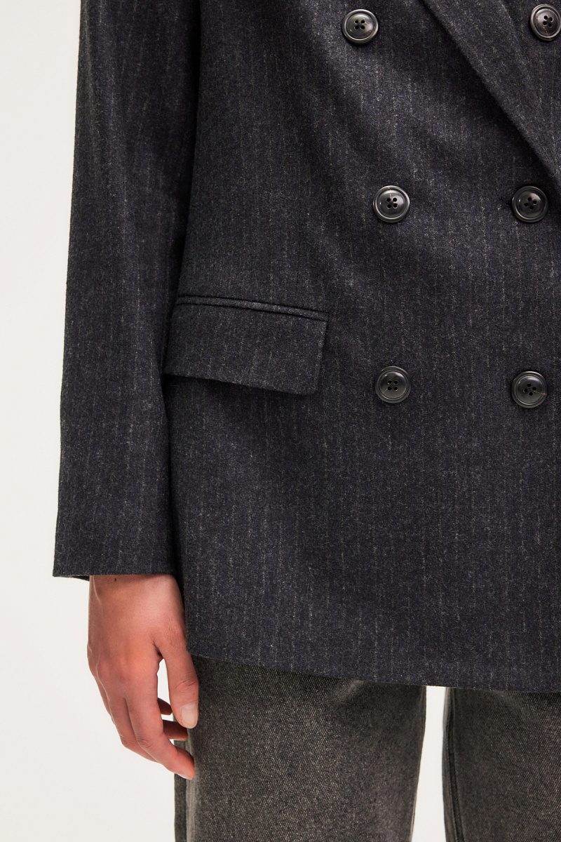 MARIELLE - Двубортный жакет в полоску