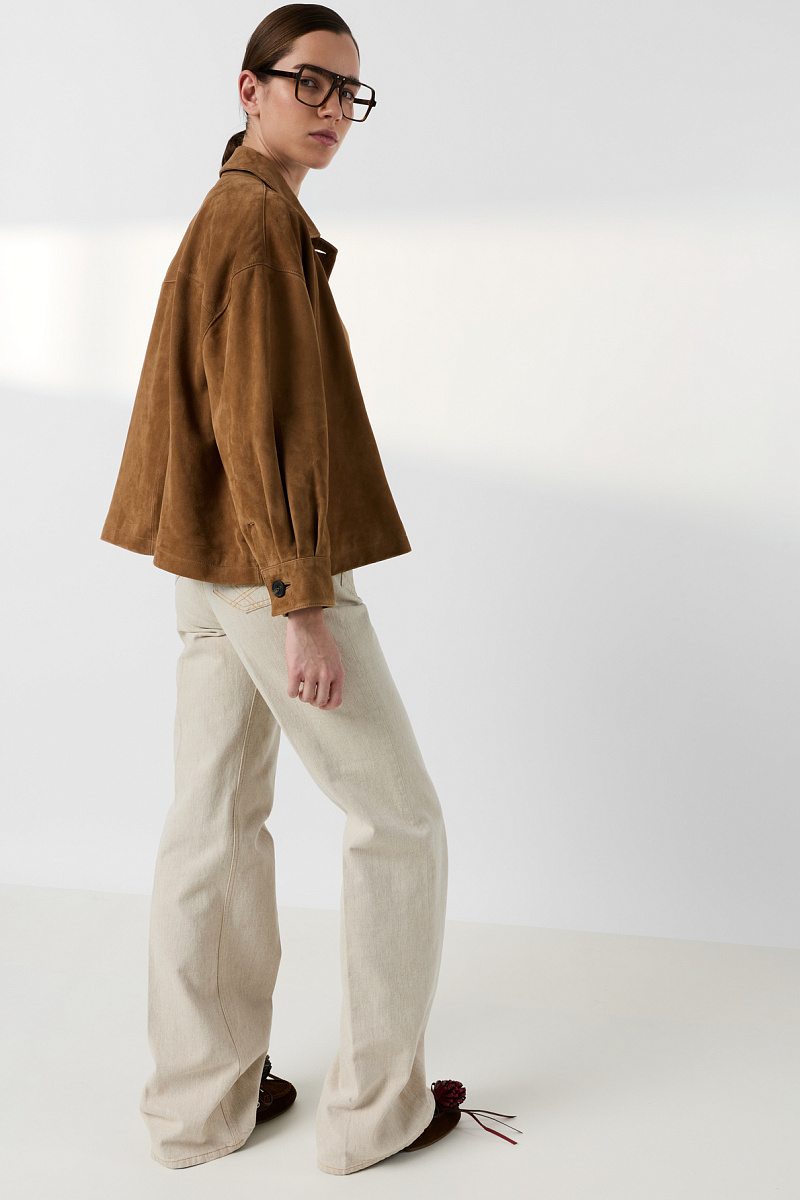 TANAEL - Куртка из замши рубашечного кроя