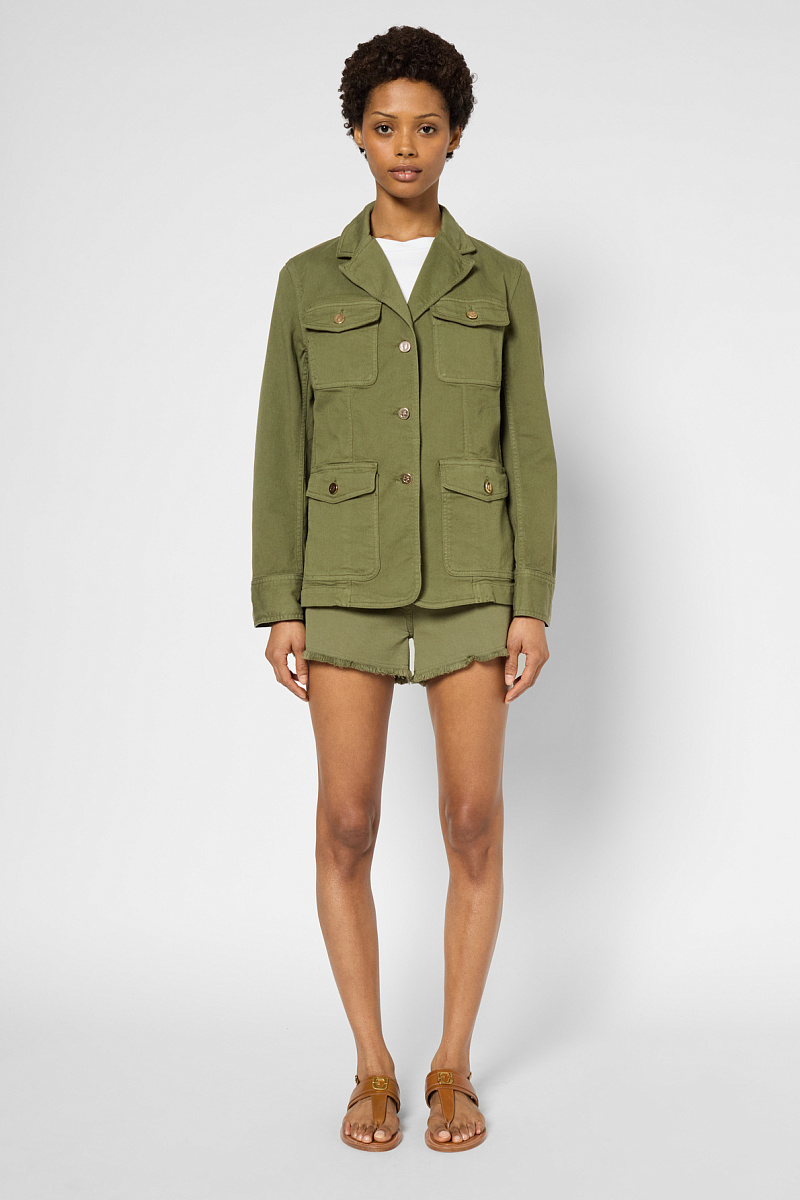 RONNY - Куртка в стиле милитари с золотыми пуговицами