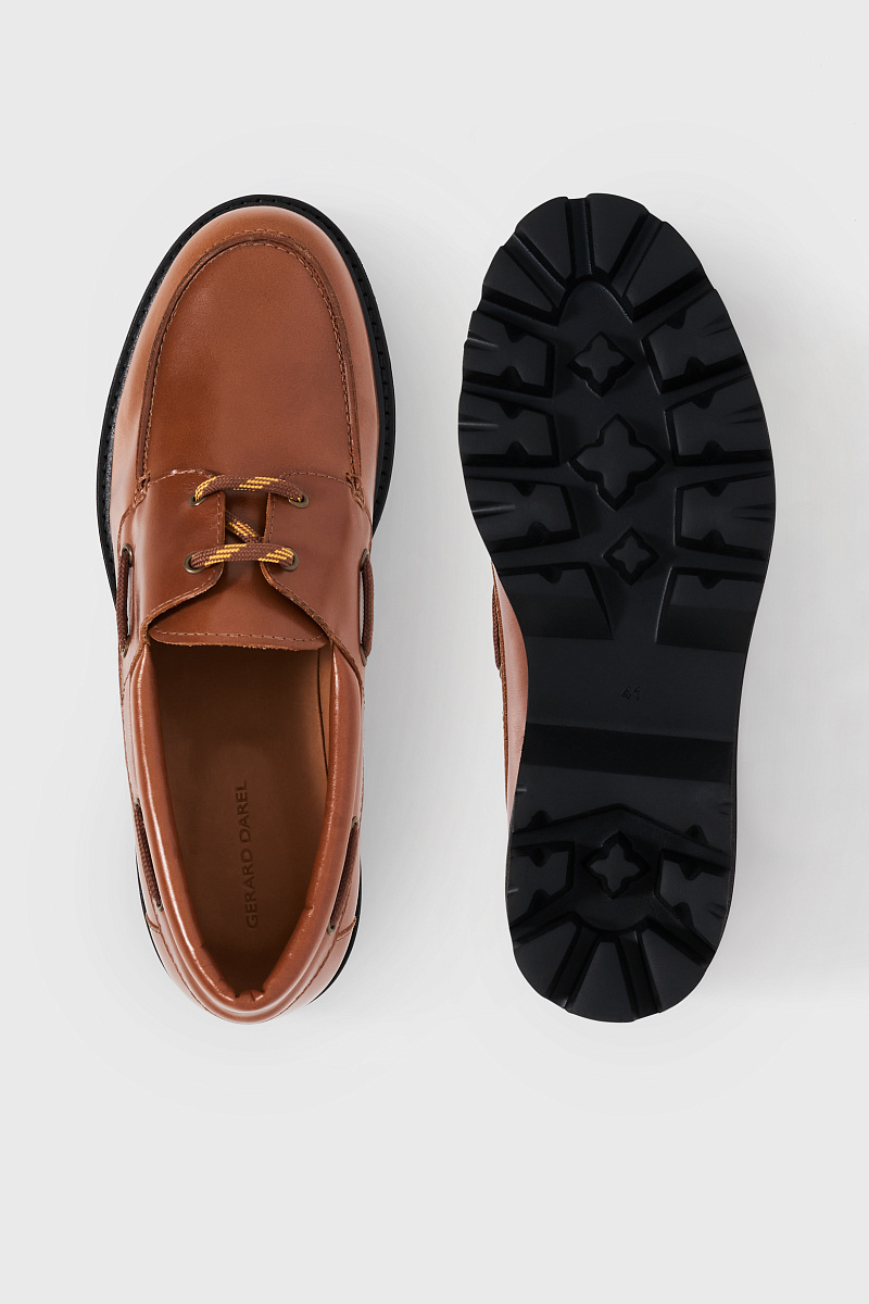 AMANY - Кожаные лоферы на рифленой подошве