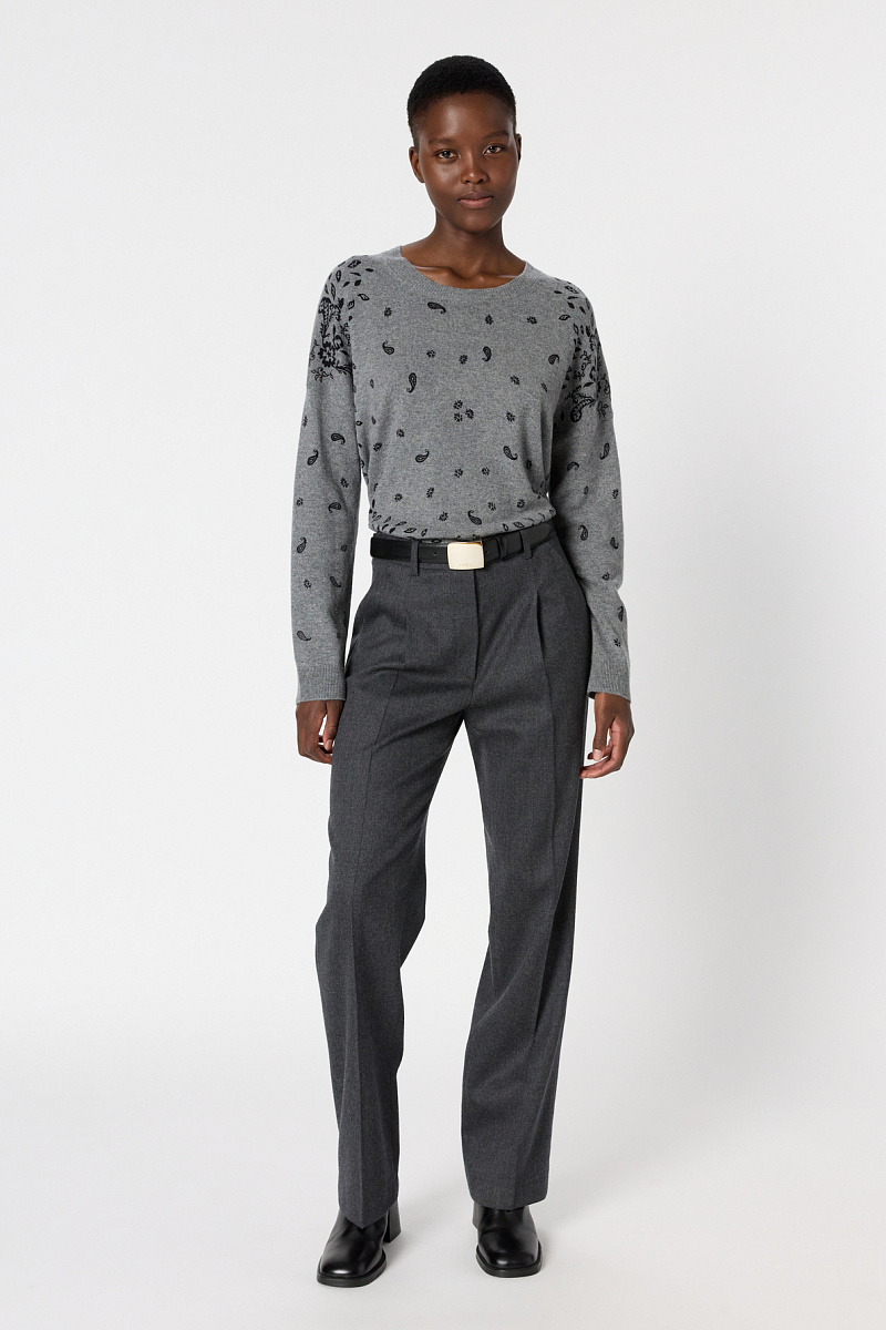 ELIETTE - Джемпер из 100% кашемира с принтом