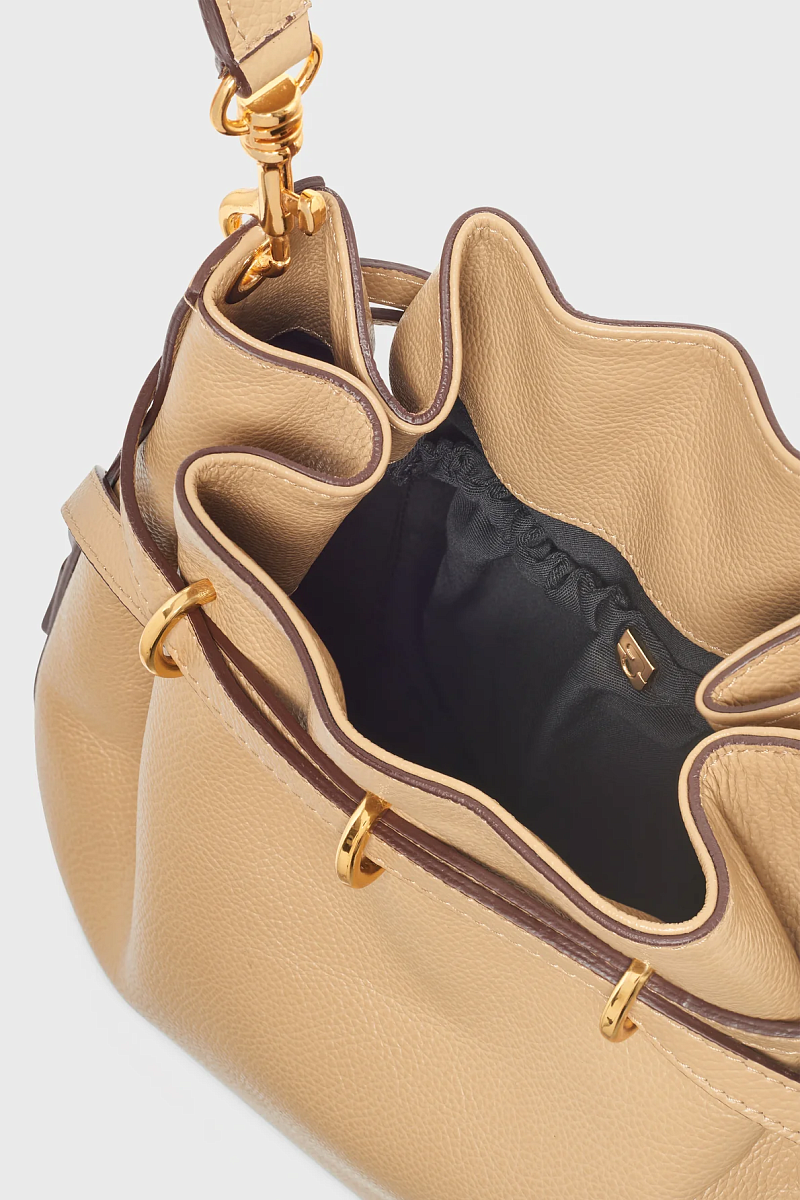 LE ROMY - Cумка-ведро из 100%  кожи