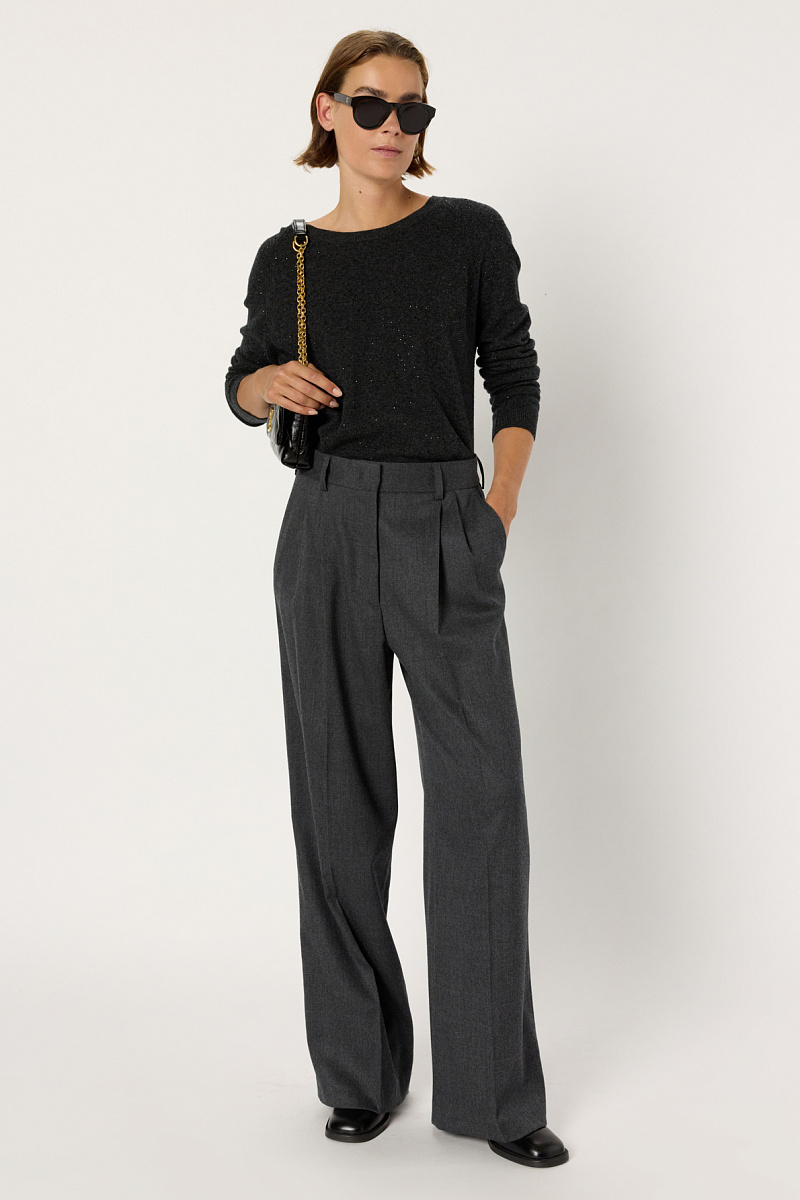 EUGENIA - Джемпер из 100% шерсти со стразами