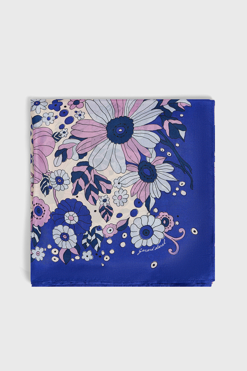 PAOLA - Платок с цветочным принтом из шелка