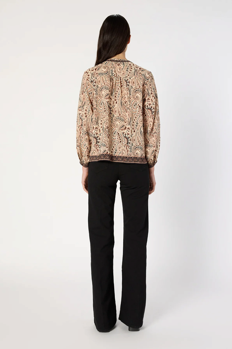 AMAYA - Блуза с принтом из струящейся ткани