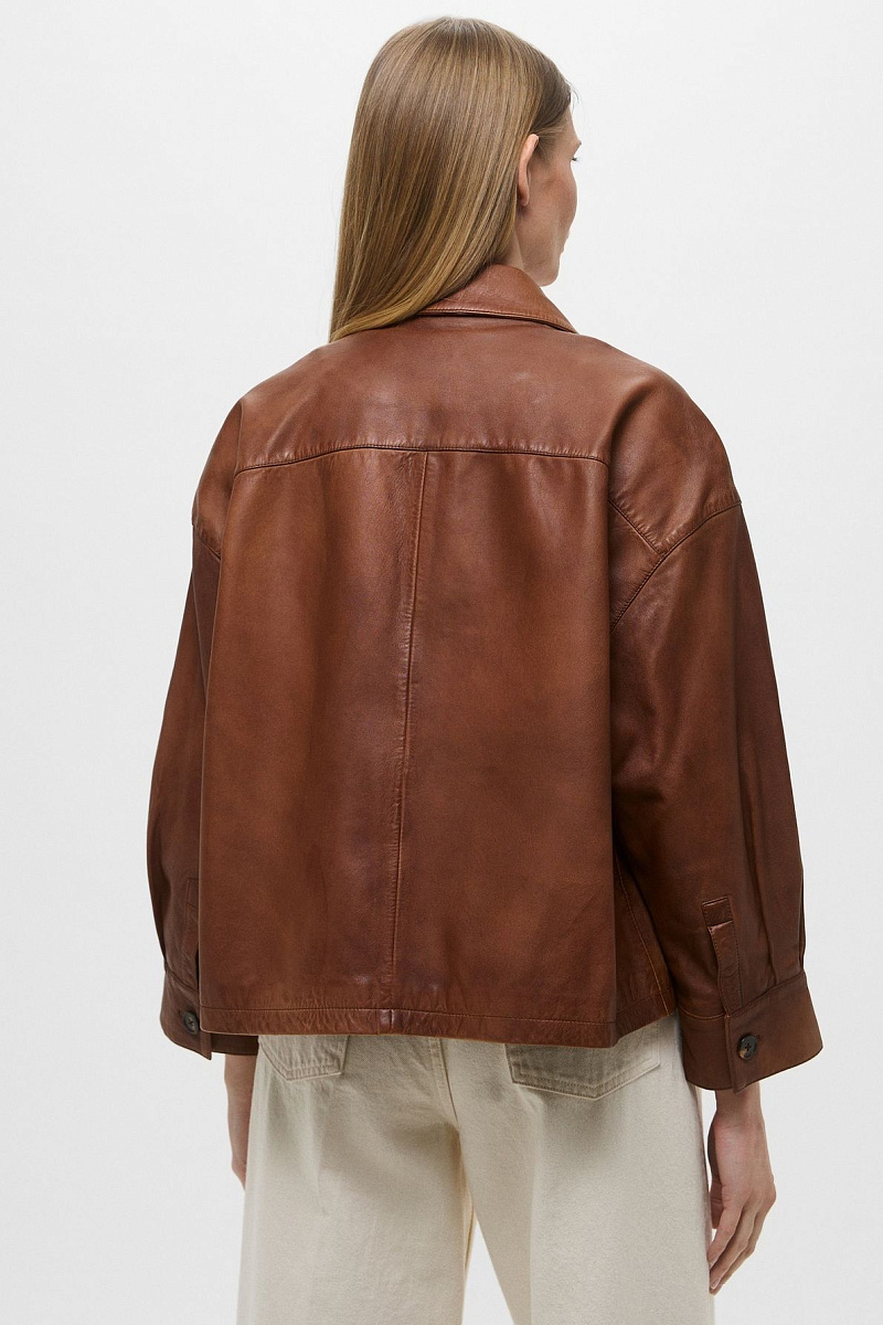 ROSALIE - Кожаная куртка оверсайз