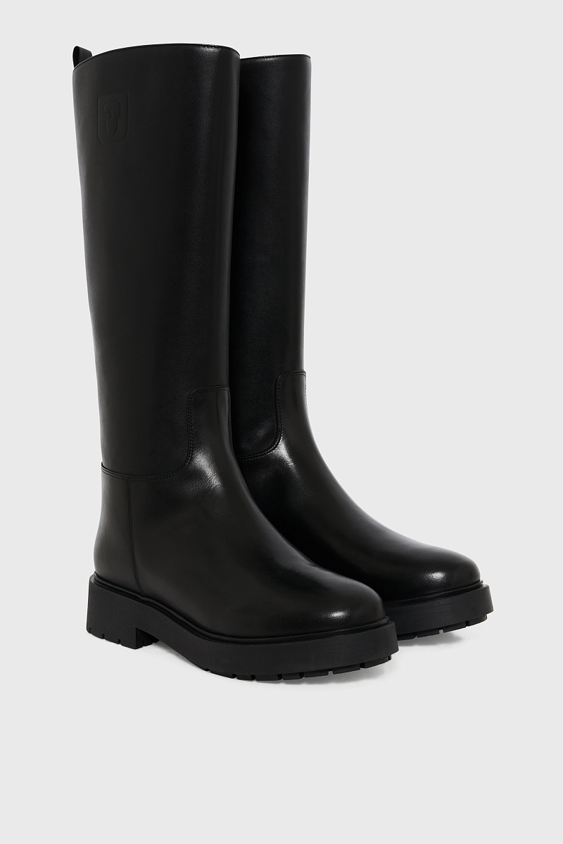 ELEA - Кожаные сапоги на рифленой подошве