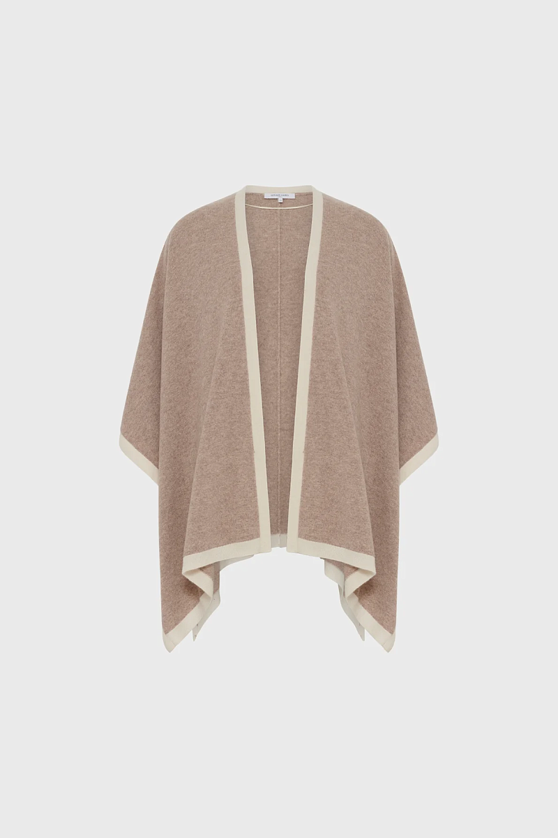 LILI - Бежевое пончо из кашемира
